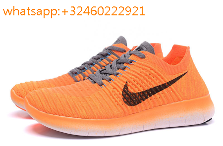 nike free run flyknit orange