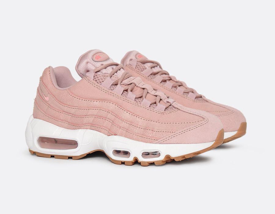 air max 95 blanche bleu rose